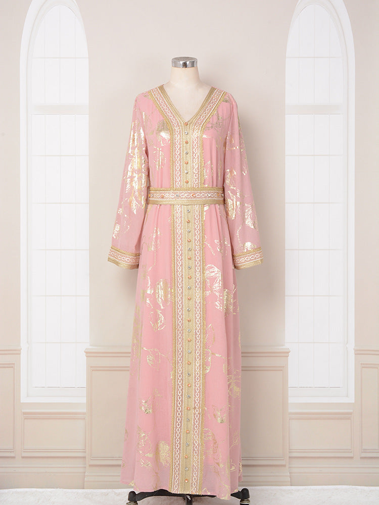 Robe de soirée rose