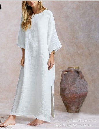 Robe longue maxi solide