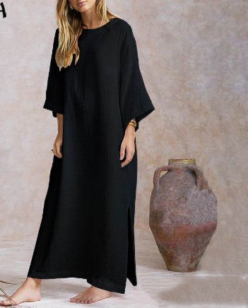 Robe longue maxi solide