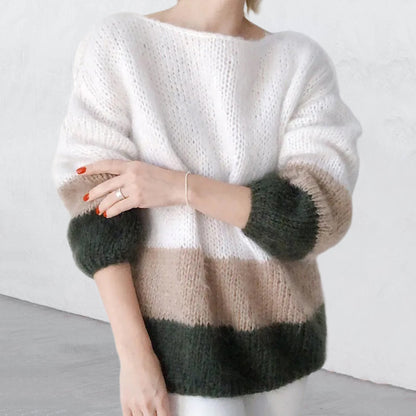 Pull en tricot automne-hiver