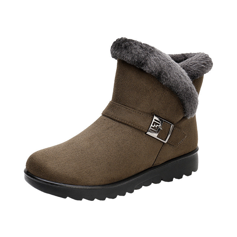 Bottes chaudes femme confort