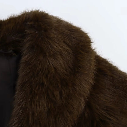 Manteau chaud en faux fur