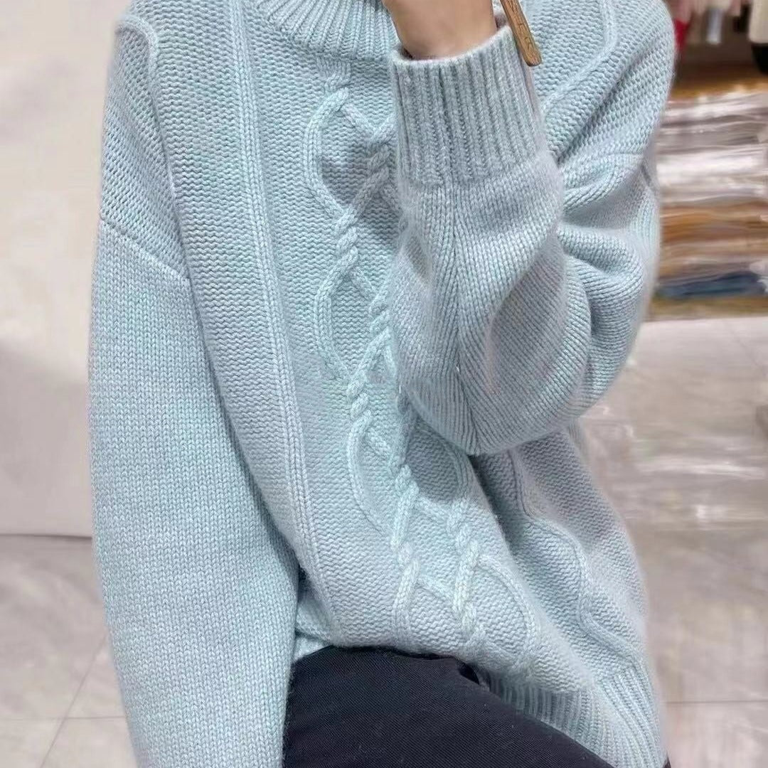 Pull femme en laine épaisse