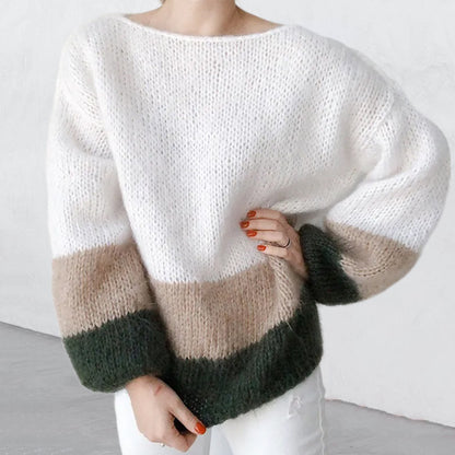 Pull en tricot automne-hiver