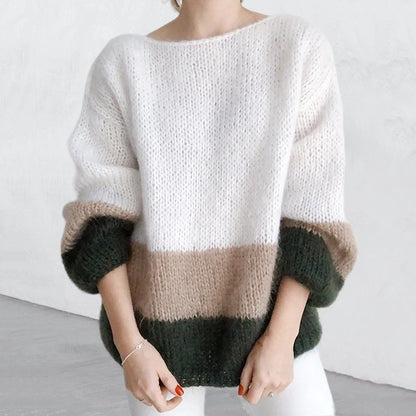 Pull en tricot automne-hiver