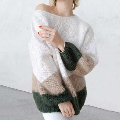 Pull en tricot automne-hiver