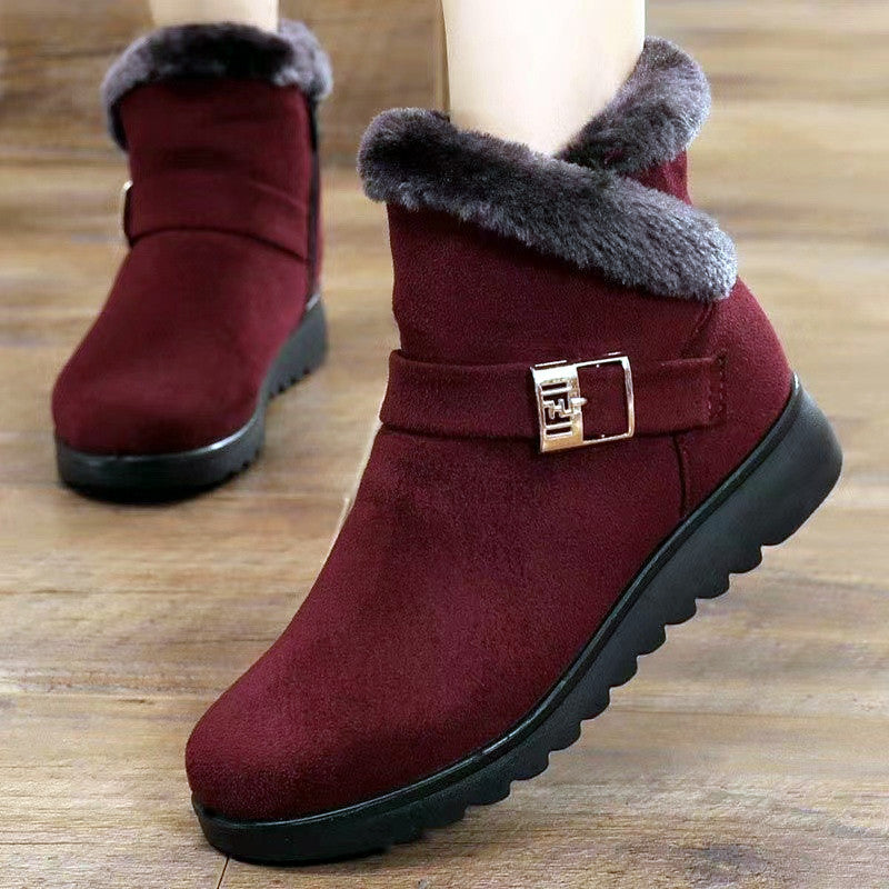 Bottes chaudes femme confort